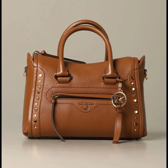 ! Michael kors Carina studded satchel caramel - Picture 1 of 7